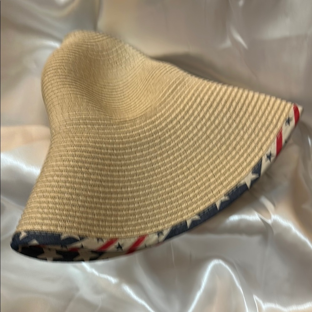 Stylish Tan Straw Looking Hat Great To Keep The Sun ☀️ off your Face! - Picture 5 of 5
